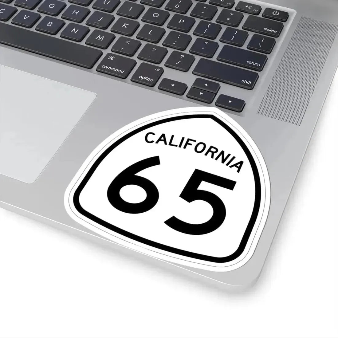 California 65 1957 (California) (Road Sign) STICKER Vinyl Kiss-Cut Decal - The Sticker Space