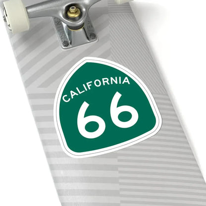 California 66 (California) (Road Sign) STICKER Vinyl Kiss-Cut Decal - The Sticker Space