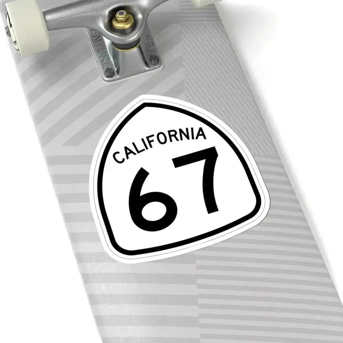 California 67 1957 (California) (Road Sign) STICKER Vinyl Kiss-Cut Decal - The Sticker Space
