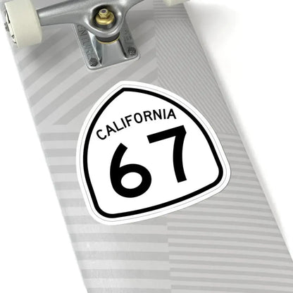 California 67 1957 (California) (Road Sign) STICKER Vinyl Kiss-Cut Decal - The Sticker Space