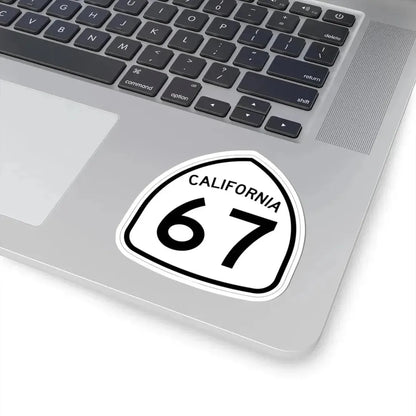 California 67 1957 (California) (Road Sign) STICKER Vinyl Kiss-Cut Decal - The Sticker Space