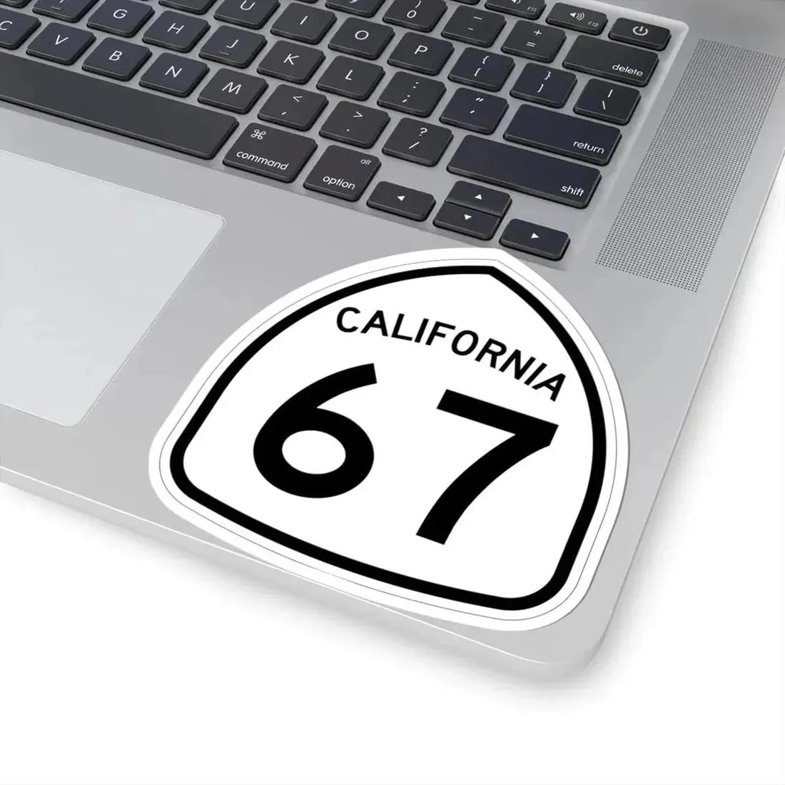 California 67 1957 (California) (Road Sign) STICKER Vinyl Kiss-Cut Decal - The Sticker Space