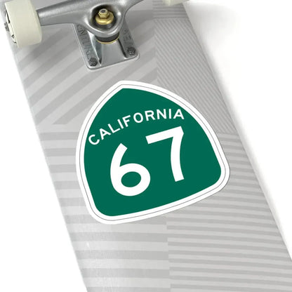 California 67 (California) (Road Sign) STICKER Vinyl Kiss-Cut Decal - The Sticker Space
