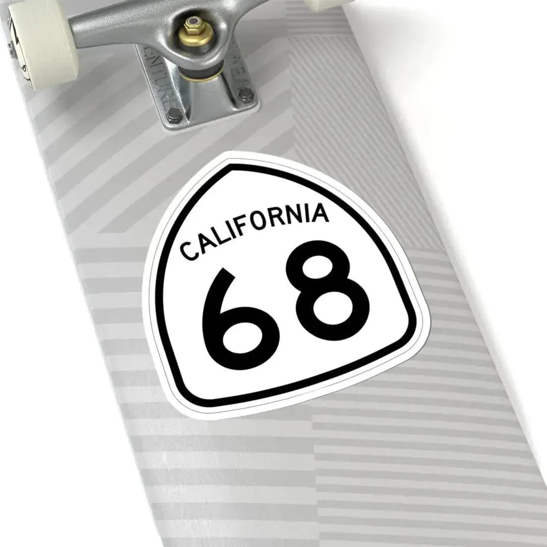 California 68 1957 (California) (Road Sign) STICKER Vinyl Kiss-Cut Decal - The Sticker Space
