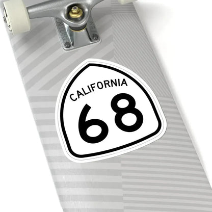 California 68 1957 (California) (Road Sign) STICKER Vinyl Kiss-Cut Decal - The Sticker Space