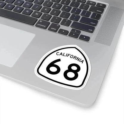 California 68 1957 (California) (Road Sign) STICKER Vinyl Kiss-Cut Decal - The Sticker Space