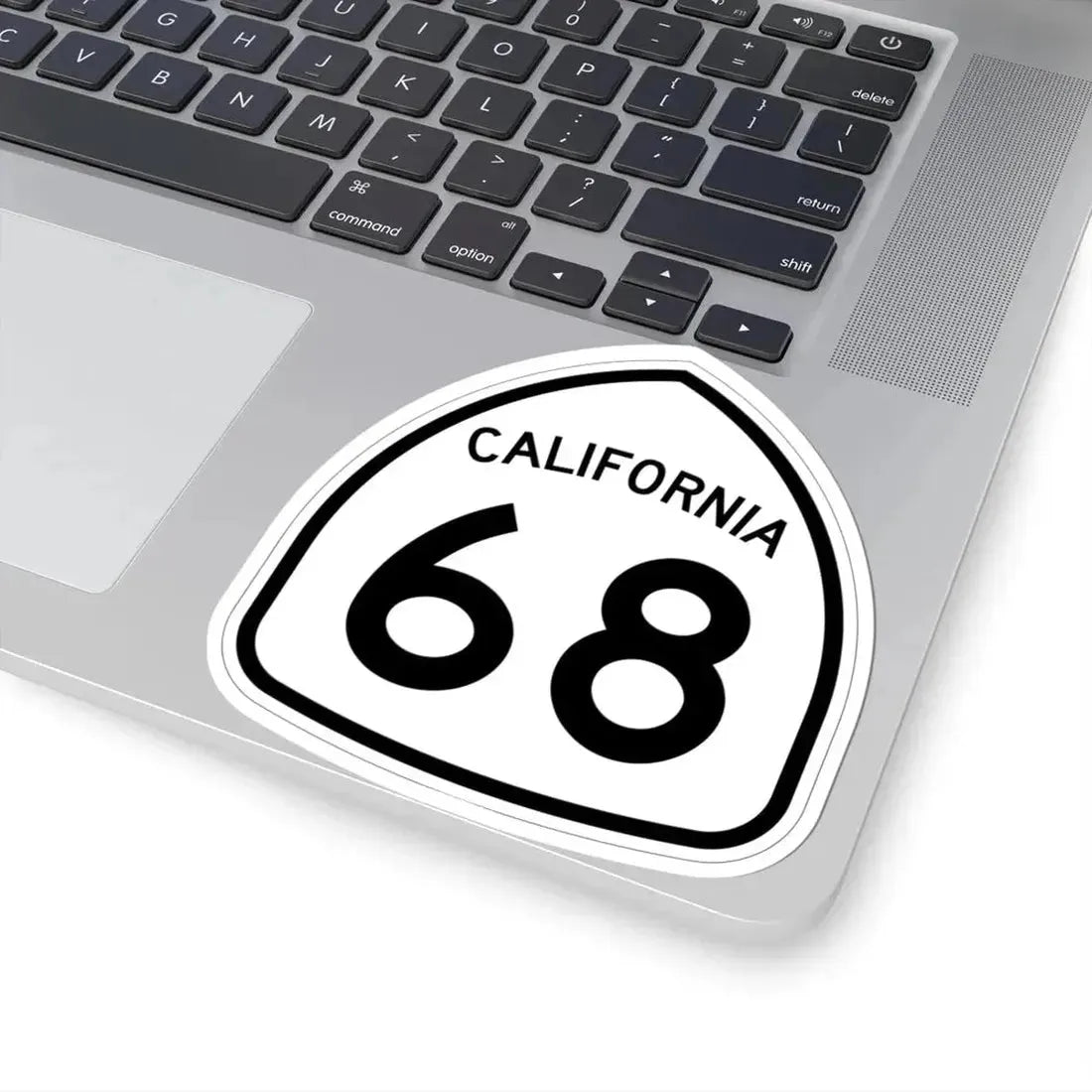 California 68 1957 (California) (Road Sign) STICKER Vinyl Kiss-Cut Decal - The Sticker Space
