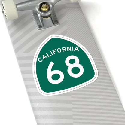 California 68 (California) (Road Sign) STICKER Vinyl Kiss-Cut Decal - The Sticker Space