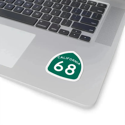 California 68 (California) (Road Sign) STICKER Vinyl Kiss-Cut Decal - The Sticker Space