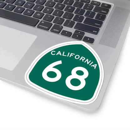 California 68 (California) (Road Sign) STICKER Vinyl Kiss-Cut Decal - The Sticker Space