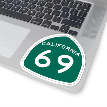 California 69 (California) (Road Sign) STICKER Vinyl Kiss-Cut Decal - The Sticker Space