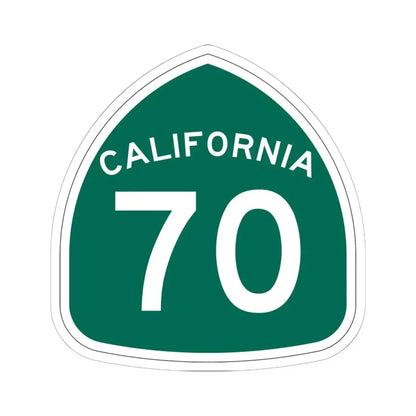 California 70 (California) (Road Sign) STICKER Vinyl Kiss-Cut Decal 6 Inch White - The Sticker Space