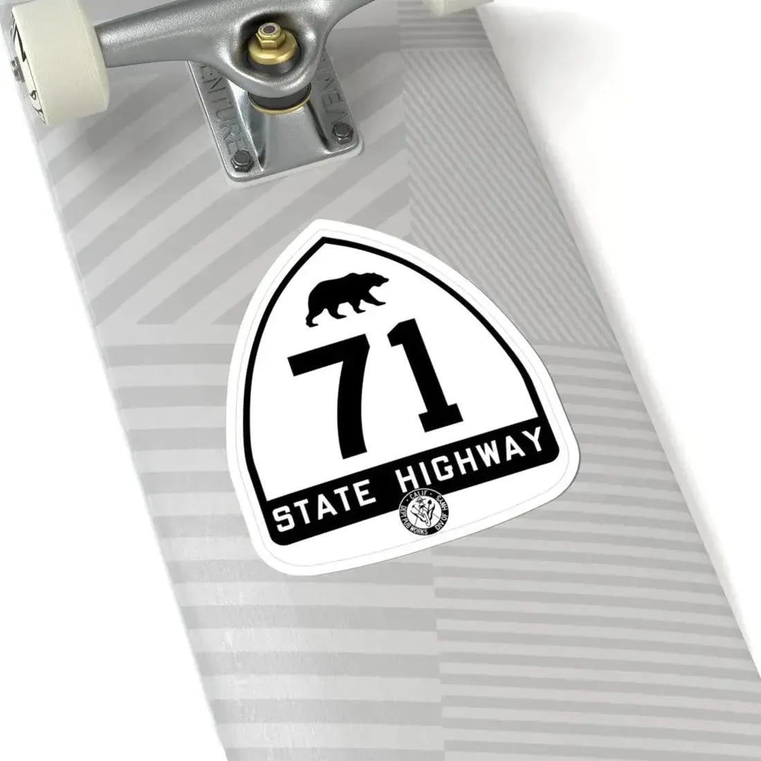 California 71 1948 (California) (Road Sign) STICKER Vinyl Kiss-Cut Decal - The Sticker Space