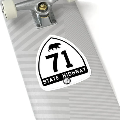 California 71 1948 (California) (Road Sign) STICKER Vinyl Kiss-Cut Decal - The Sticker Space