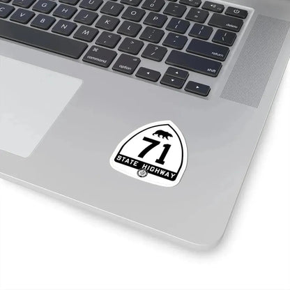 California 71 1948 (California) (Road Sign) STICKER Vinyl Kiss-Cut Decal - The Sticker Space