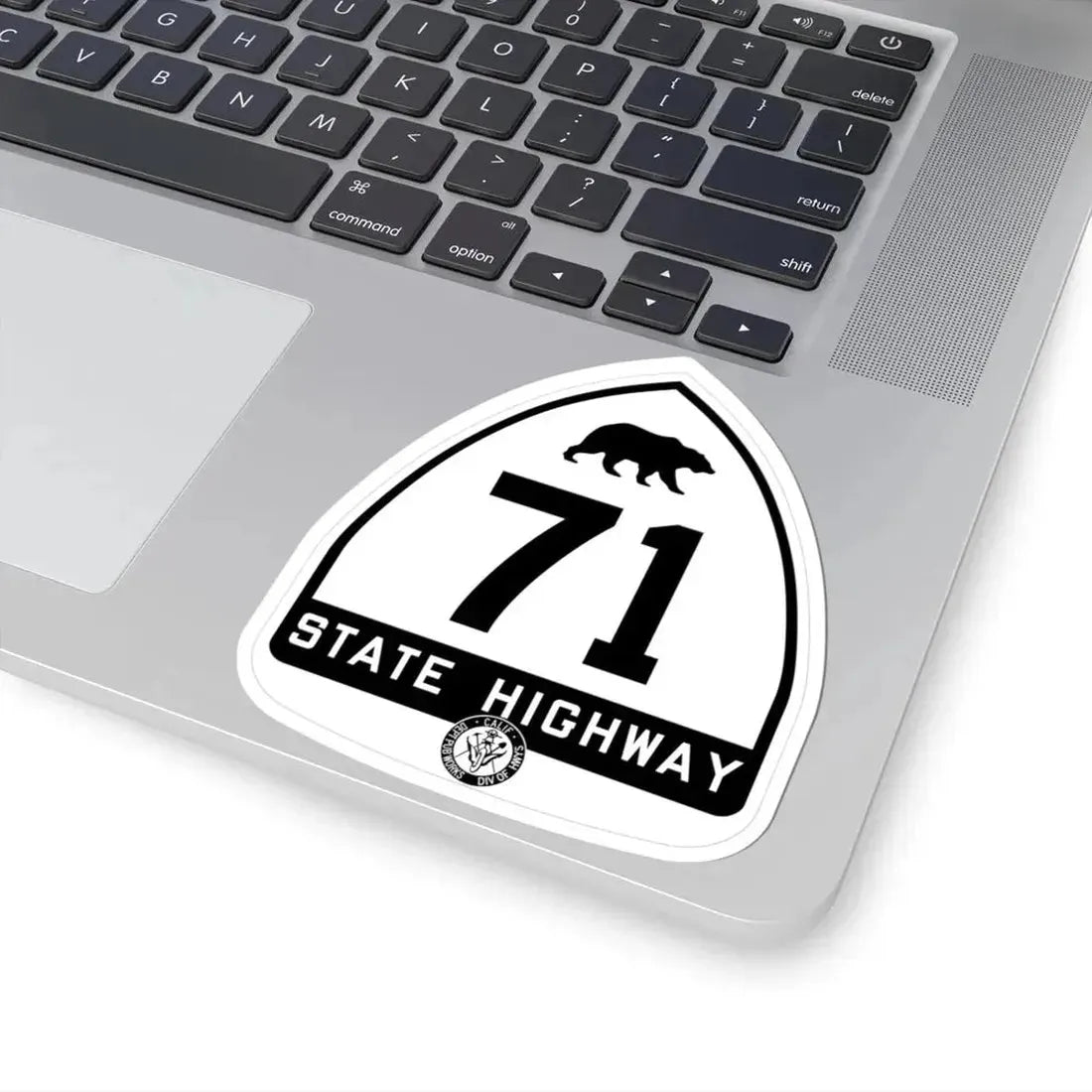 California 71 1948 (California) (Road Sign) STICKER Vinyl Kiss-Cut Decal - The Sticker Space