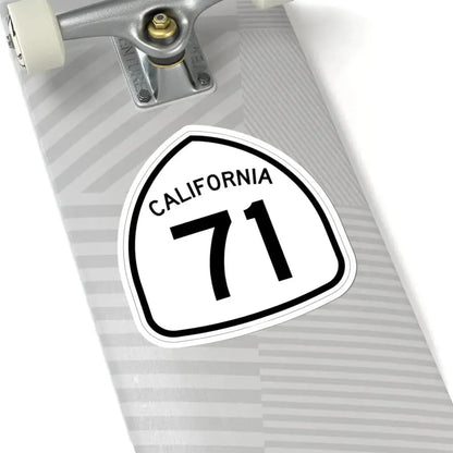 California 71 1957 (California) (Road Sign) STICKER Vinyl Kiss-Cut Decal - The Sticker Space