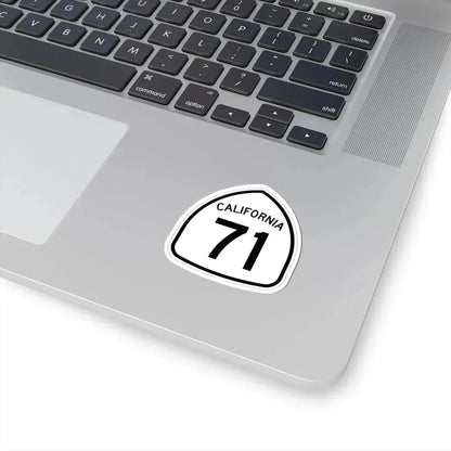 California 71 1957 (California) (Road Sign) STICKER Vinyl Kiss-Cut Decal - The Sticker Space