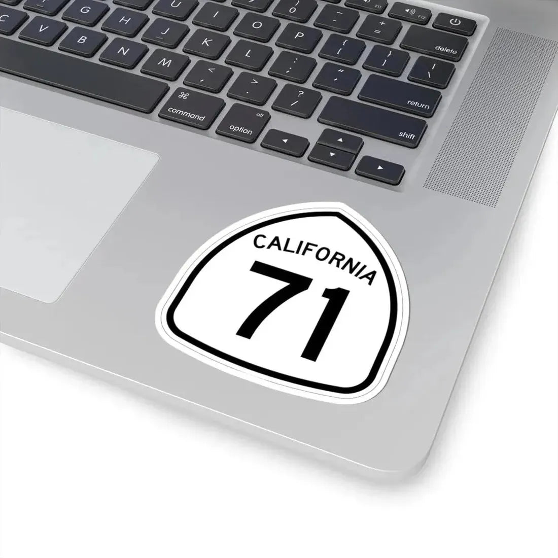 California 71 1957 (California) (Road Sign) STICKER Vinyl Kiss-Cut Decal - The Sticker Space