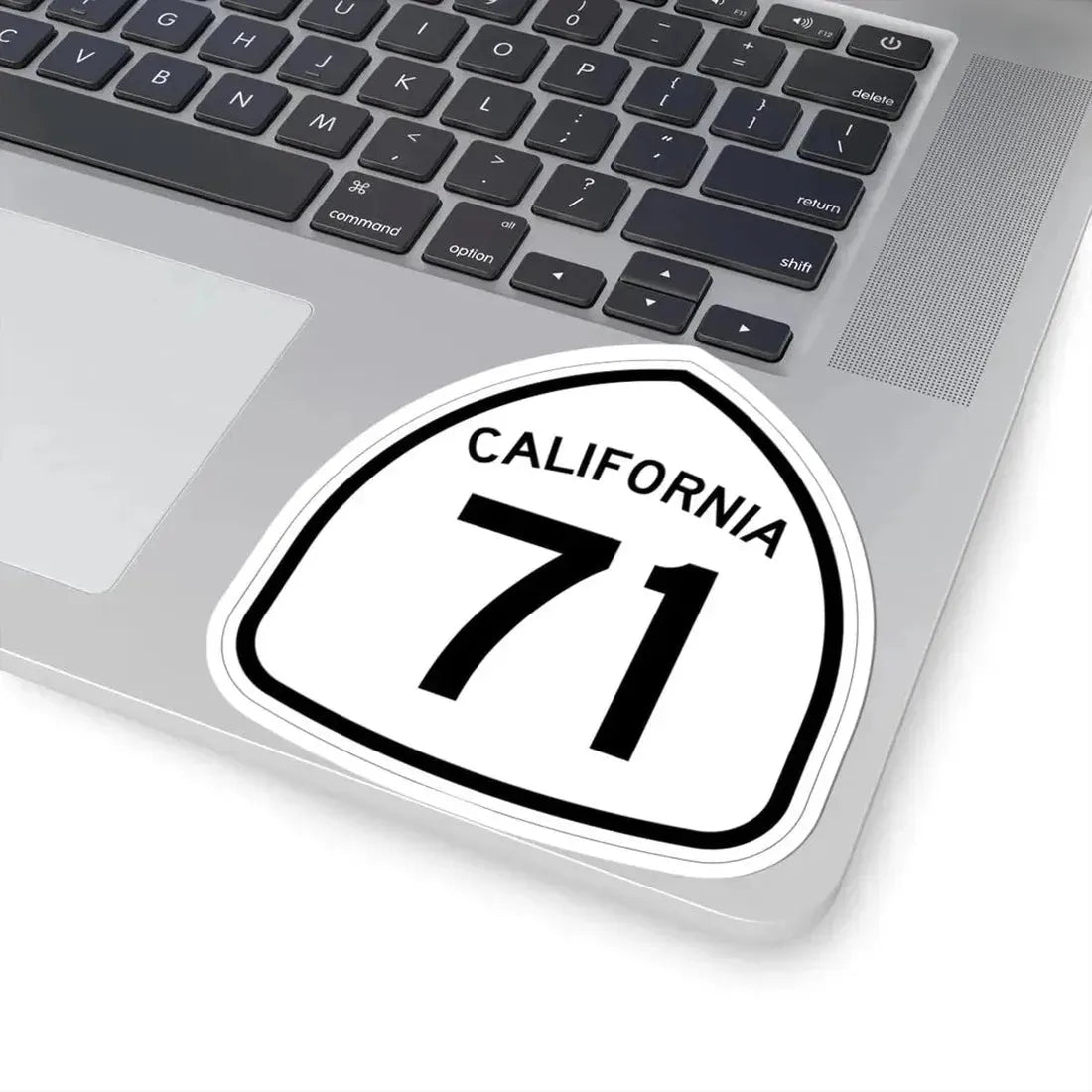 California 71 1957 (California) (Road Sign) STICKER Vinyl Kiss-Cut Decal - The Sticker Space