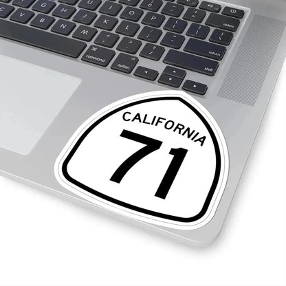 California 71 1957 (California) (Road Sign) STICKER Vinyl Kiss-Cut Decal - The Sticker Space