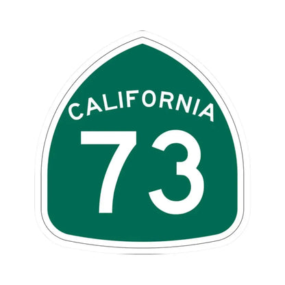 California 73 (California) (Road Sign) STICKER Vinyl Kiss-Cut Decal 2 Inch White - The Sticker Space