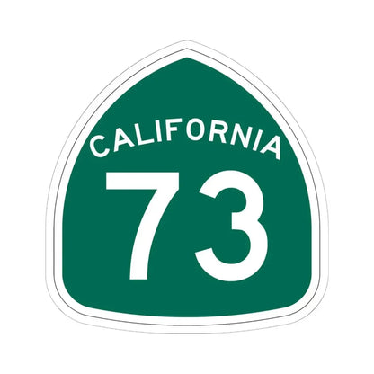 California 73 (California) (Road Sign) STICKER Vinyl Kiss-Cut Decal 6 Inch White - The Sticker Space