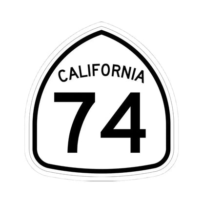 California 74 1957 (California) (Road Sign) STICKER Vinyl Kiss-Cut Decal 4 Inch White - The Sticker Space
