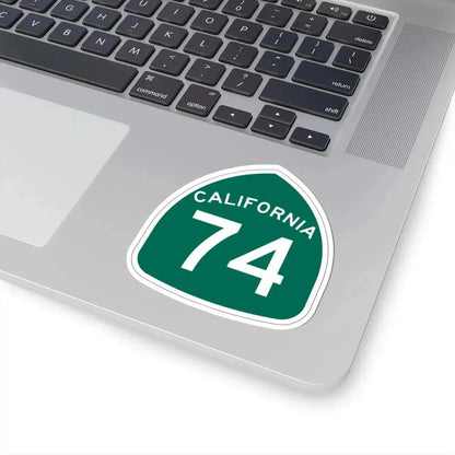 California 74 (California) (Road Sign) STICKER Vinyl Kiss-Cut Decal - The Sticker Space