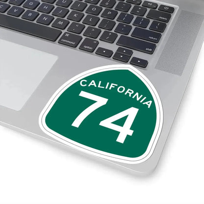 California 74 (California) (Road Sign) STICKER Vinyl Kiss-Cut Decal - The Sticker Space