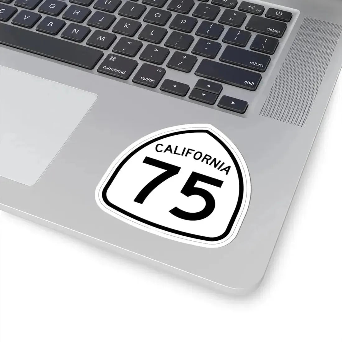 California 75 1957 (California) (Road Sign) STICKER Vinyl Kiss-Cut Decal - The Sticker Space