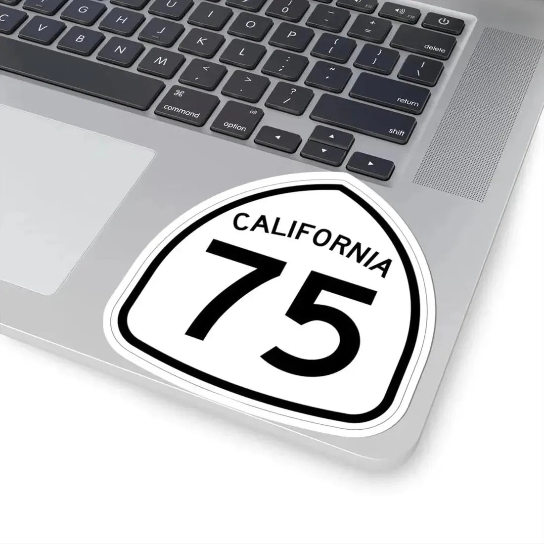 California 75 1957 (California) (Road Sign) STICKER Vinyl Kiss-Cut Decal - The Sticker Space