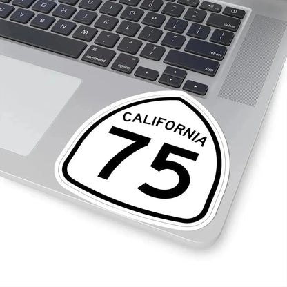 California 75 1957 (California) (Road Sign) STICKER Vinyl Kiss-Cut Decal - The Sticker Space