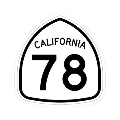 California 78 1957 (California) (Road Sign) STICKER Vinyl Kiss-Cut Decal 3 Inch White - The Sticker Space
