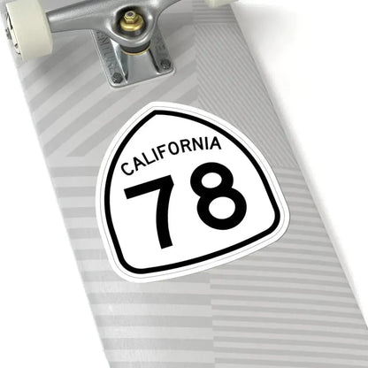 California 78 1957 (California) (Road Sign) STICKER Vinyl Kiss-Cut Decal - The Sticker Space