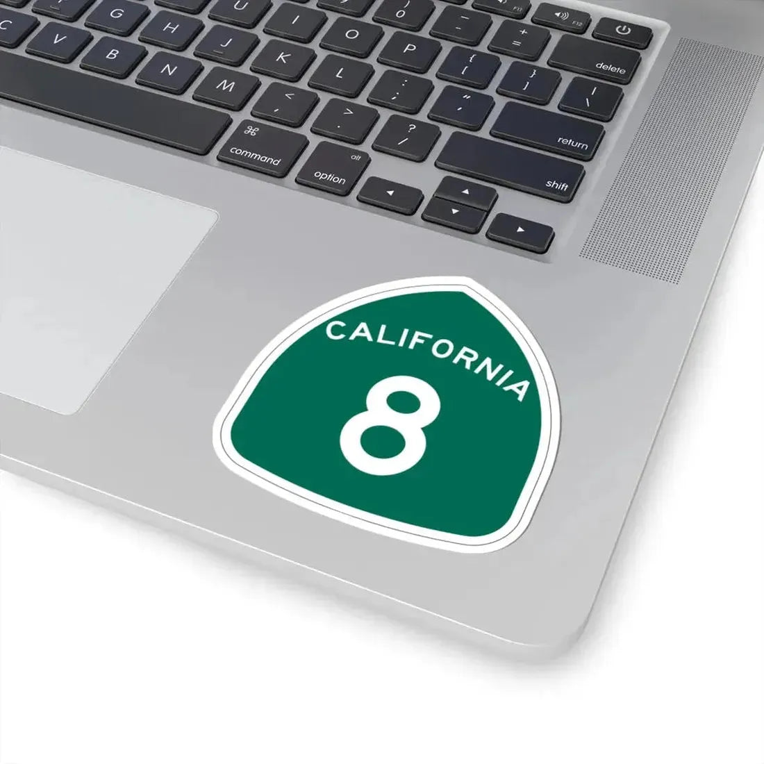 California 8 (California) (Road Sign) STICKER Vinyl Kiss-Cut Decal - The Sticker Space