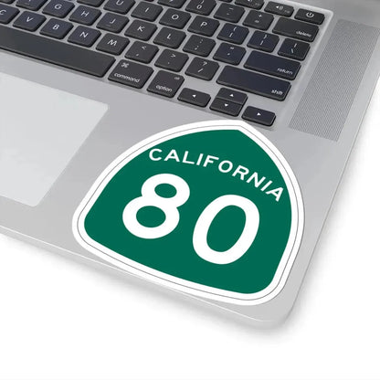 California 80 (California) (Road Sign) STICKER Vinyl Kiss-Cut Decal - The Sticker Space