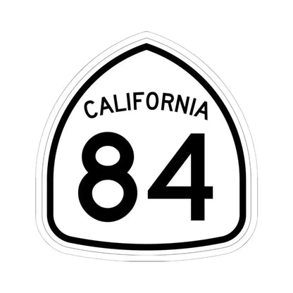 California 84 1957 (California) (Road Sign) STICKER Vinyl Kiss-Cut Decal 6 Inch White - The Sticker Space