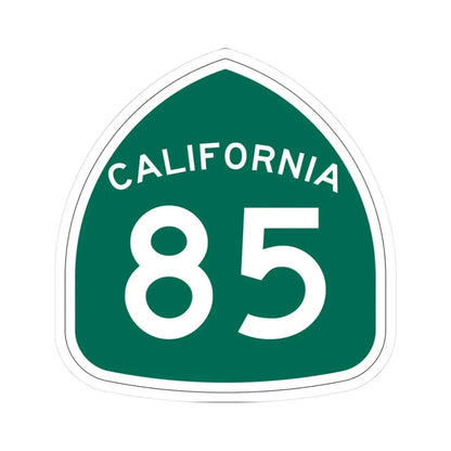California 85 (California) (Road Sign) STICKER Vinyl Kiss-Cut Decal 3 Inch White - The Sticker Space
