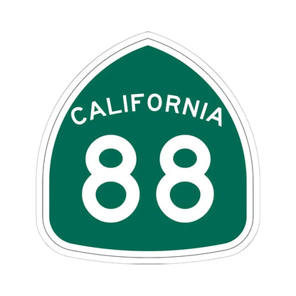 California 88 (California) (Road Sign) STICKER Vinyl Kiss-Cut Decal 6 Inch White - The Sticker Space