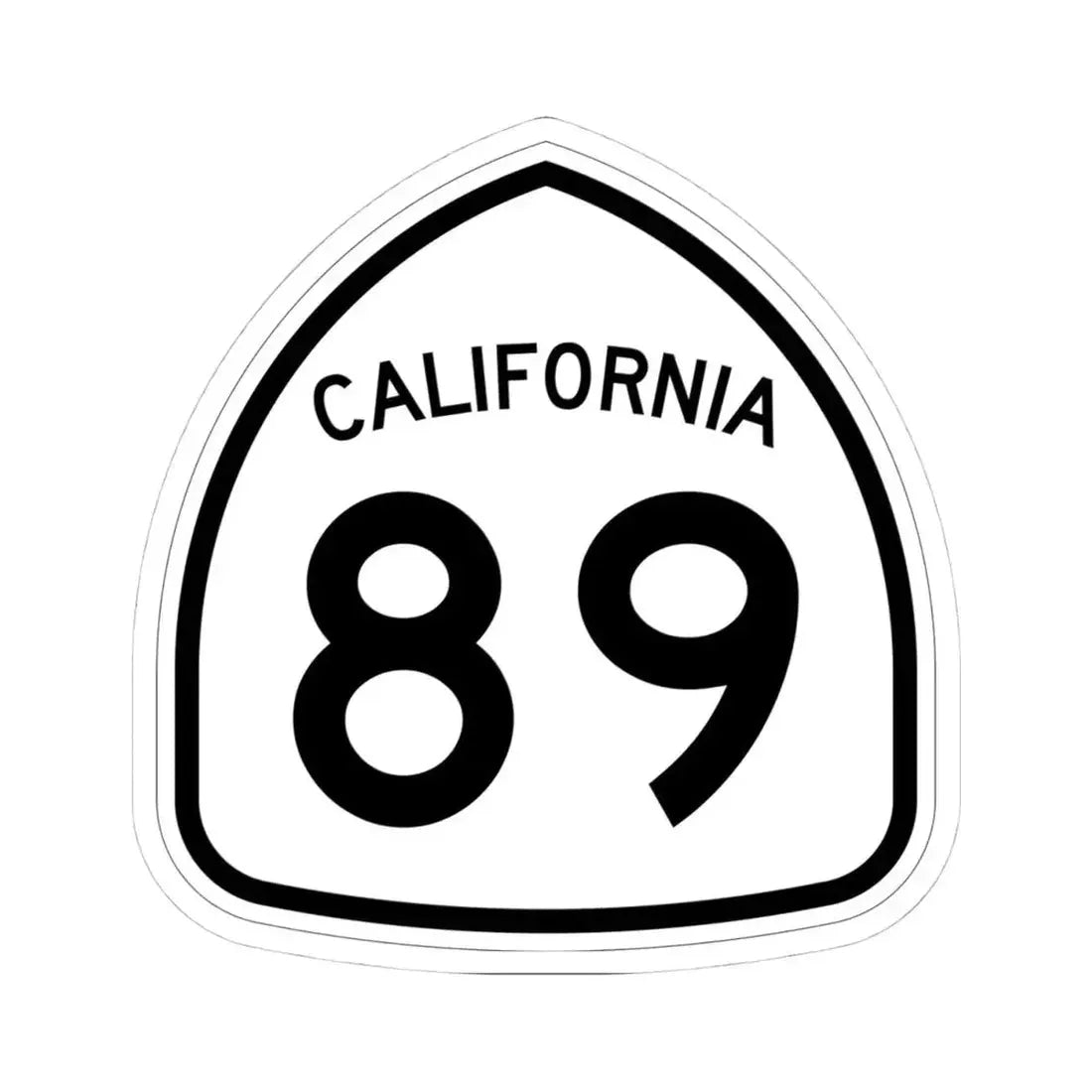 California 89 1957 (California) (Road Sign) STICKER Vinyl Kiss-Cut Decal 4 Inch White - The Sticker Space