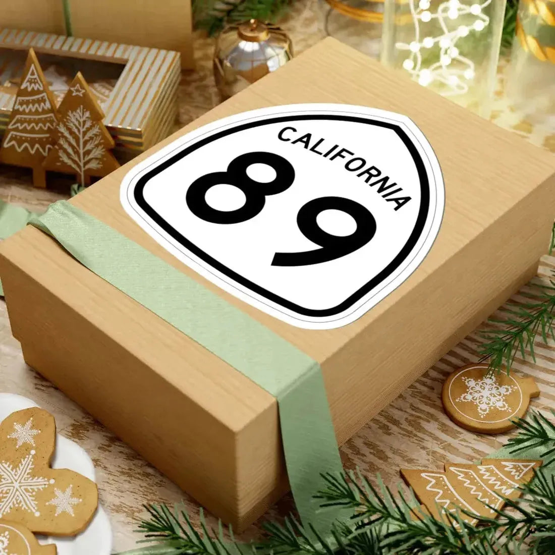 California 89 1957 (California) (Road Sign) STICKER Vinyl Kiss-Cut Decal - The Sticker Space