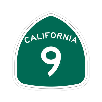 California 9 (California) (Road Sign) STICKER Vinyl Kiss-Cut Decal 4 Inch White - The Sticker Space