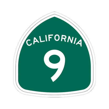 California 9 (California) (Road Sign) STICKER Vinyl Kiss-Cut Decal 6 Inch White - The Sticker Space