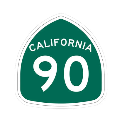 California 90 (California) (Road Sign) STICKER Vinyl Kiss-Cut Decal 3 Inch White - The Sticker Space