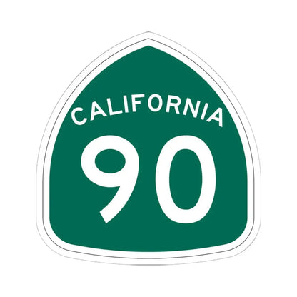 California 90 (California) (Road Sign) STICKER Vinyl Kiss-Cut Decal 6 Inch White - The Sticker Space
