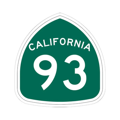 California 93 (California) (Road Sign) STICKER Vinyl Kiss-Cut Decal 6 Inch White - The Sticker Space