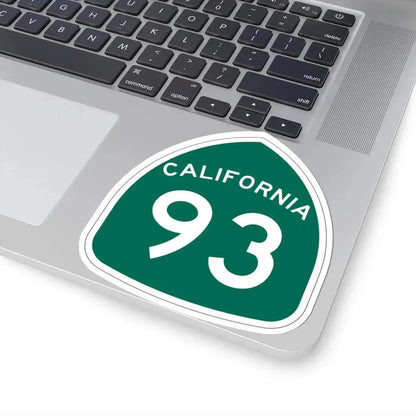 California 93 (California) (Road Sign) STICKER Vinyl Kiss-Cut Decal - The Sticker Space