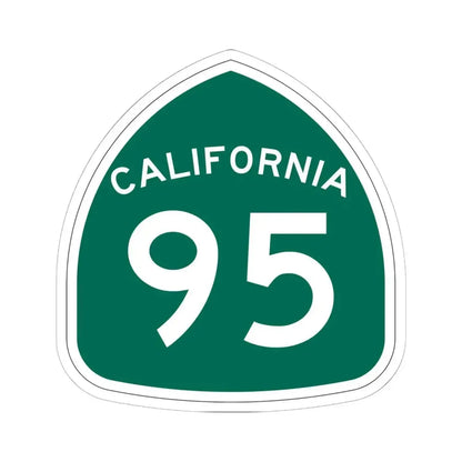 California 95 (California) (Road Sign) STICKER Vinyl Kiss-Cut Decal 6 Inch White - The Sticker Space