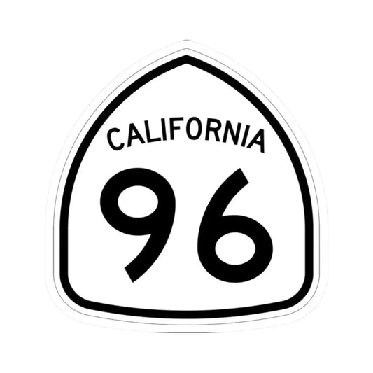 California 96 1957 (California) (Road Sign) STICKER Vinyl Kiss-Cut Decal 2 Inch White - The Sticker Space